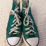 Converse  Green High-Top Sneakers with White Accents Photo 1