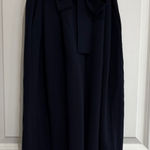 COS  Dark Blue Wide Trousers Belted Photo 0