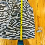 Entro  Black & Light Blue Zebra Mini Skirt Photo 3