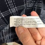 ZARA  Black & White Plaid Boxy Fit‎ Crew Neck Sweater Women's M Photo 4