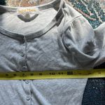 Gray Button Down Long sleeve Fitted Shirt Cropped SZ XS Lightweight Petite Y2K Photo 12