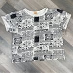 Vibe N Astrology Horoscope Crop Shirt Cream Black Medium Black Photo 10