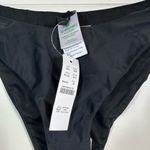 J.Crew  Women’s Classic Black Curved-waist cheeky bikini bottom Size Medium NWT Photo 2