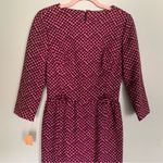 Deadstock Vintage | L’AIGLON Houndstooth Print Midi Dress Small Mrs. Maisel NWT Pink Photo 9