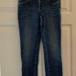 AG Adriano Goldschmied Blue Skinny Jeans with Faded Appearance and Five-Pocket Styling Photo 0