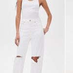 AGOLDE 90s Mid-Rise Loose Jeans Distressed white 27 NWT Photo 11