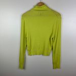 J.Crew  Tencel Lyocell Ribbed Turtleneck Sweater Size XL Neon Stretch Knit Layers Photo 3