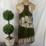 Sage  Green Print Sleeveless Mini Dress S NEW Photo 1
