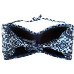 Tommy Bahama  Swim Top Bandeau Halter Navy Blue Floral‎ Bikini Size L Photo 1