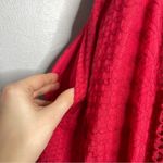 Free People Dress Womens Size 2 Cherry Red Crochet Mini Holiday Date Valentines Photo 5