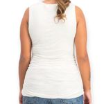 Halston Heritage | Medium | Black Modal Side-Ruched Sleeveless Muscle Tank Top Photo 10