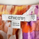 Chico's Chico’s Paisley Print Puff Sleeve Tiered Midi Dress 40th Anniversary Photo 9