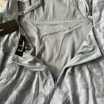 Lulus  Days of Beauty Dusty Blue Burnout Floral Women’s Skater Dress Medium Photo 8