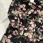Floral Velvet Dress Black Photo 1