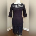 Soiéblu Black Lace 3/4 Sleeve Sweetheart Neckline ModCloth Dress Size Small NEW Photo 1