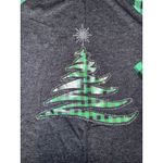 Holiday Time Christmas Tree Snowflake Women's XXL Long Sleeve Soft Comfy T-Shirt Bling Sequin Photo 2