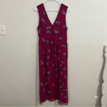 Coach Sleeveless Silk Floral V-Neck Dress Photo 7