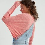 Anthropologie By  Damiana Pullover Sweater in Pink/Rose Women’s Small 100% Cotton Photo 2