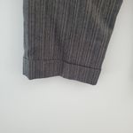 Larry Levine  Women's Wide Leg Gray Striped Capri Pants 10 Photo 6