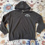 Garage  Newport Charcoal Grey Embroidered New Port Sailing Port Zip Up Hoodie Photo 0
