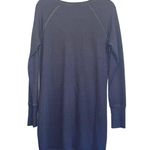 Athleta Gray Side Zip Hem Long Sleeve Knee-length Sweatshirt Dress Photo 6