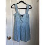 Gap  Sweetheart Blue Denim Mini Dress Women’s Medium Photo 1