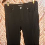 Elie Tahari ‎ Black Tapered Button 4 Pockets Stitching Design Women’s Size Medium Photo 3