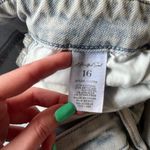 NWT! A Beautiful Soul Light Wash Distressed Cropped Jean Size 16 Blue Photo 1