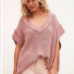 Free People  Clyde Knit Sweater Vest Size XS Mauve Pink Photo 0