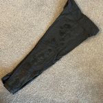 Lululemon Cropped Grey Flower leggings Photo 2