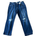 Lane Bryant  Women's High Rise Jegging Jeans‎ Blue Size M Embellished Photo 0