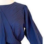 RONNY Kobo Mini Dress Shanaya Navy Blue Designer Cocktail Long Sleeves Small NWT Photo 3