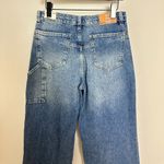 Free People  We the Free Tinsley High Waist Baggy Jeans in Wash Steel Blue US 28 Photo 7