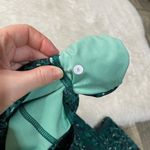 Lululemon  Drop it Like It’s Hot Crop Teal Mesh Leggings Photo 3