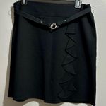 White House | Black Market  Black Mini Skirt with Belt (1033) Photo 0