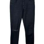 Reformation High And Skinny Jean In Faded Black Destroyed Womens Size 25 Photo 0