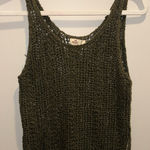Hollister  Dark Green Knit Tank Top Photo 0