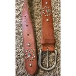 Cowboy 8 Belt Brown Leather Studded Rhinestones 1.25”x49” Western Cowgirl Rodeo Photo 8