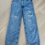 H&M  Divided Distressed Wide-Leg Flare Jeans – Size 6 | Inseam 29” Photo 0