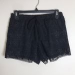 Lily White Iily white black lace double liner shorts size small Photo 0