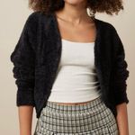 American Eagle Black Cropped Open Cardigan Size S NWT Photo 0