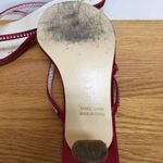 Michaelangelo  6.5 red strappy rhinestone sandals Photo 13