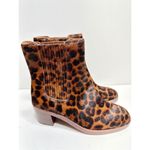 Madewell Shoes Womens Sz 6 Leopard Print Calf Hair Chelsea Boots Block Heel NEW Photo 2