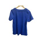 Denim & Co PS Perfect Jersey U-Neck Tunic with Dot Lace A365282 Blue Photo 3