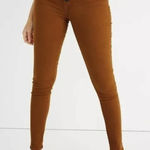 Madewell 9" Mid-Rise Skinny Jeans Button-Front Edition Rust Orange - Size - 31 Photo 0