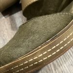 Antelope  Lower Dorsay Pony Hair Mary Jane Olive Wedge • Closed Toe • size 37 Photo 2