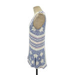 Lovers + Friends Lovers +‎ Friends Colette Dress Bella Scarf Print White Blue Size Medium Photo 5