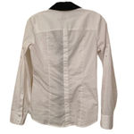 EXPRESS “The Essential Shirt” White Black Photo 2