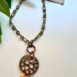 Treska Forest Collection Copper Brass and Patina Necklace Gold Photo 0