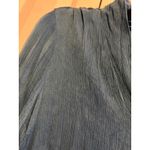 Soft Surroundings  Teal Textured Button Down Long Sleeve Shirt Top Women's Medium Photo 4